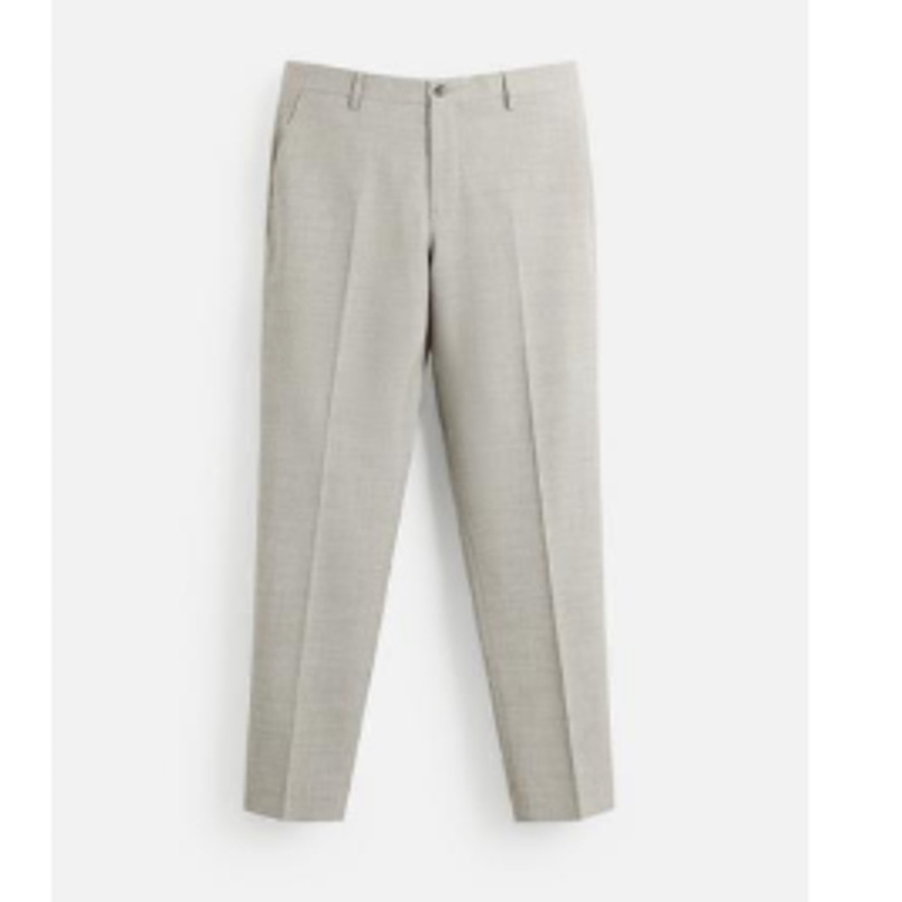 Zara Men Structured Suit Pants Size 34 US